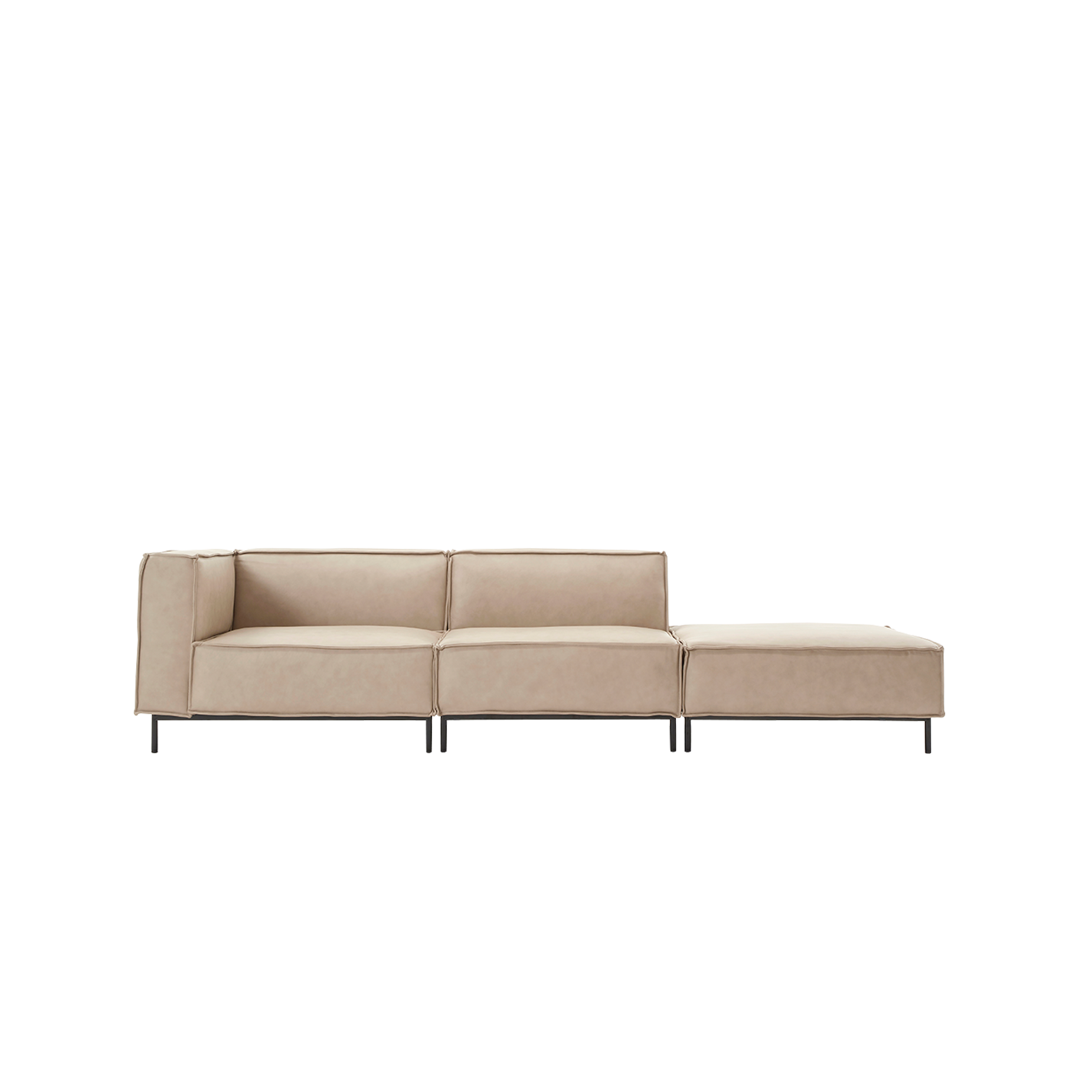 (주)도이치 DOICH ®    PEN20 modular couch sofa 도이치 펜20 3인 모듈소파+ 스툴  [4주 주문제작]